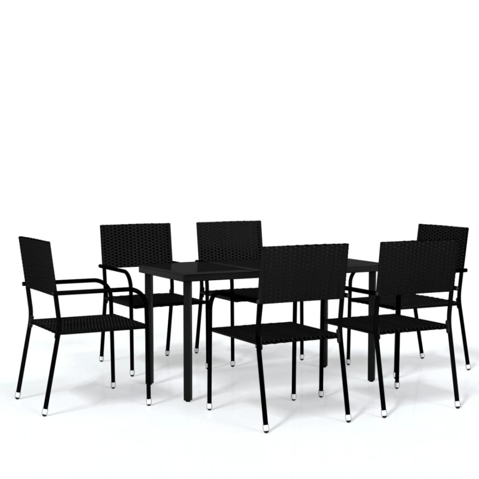 Juego de comedor para jardín 7 piezas