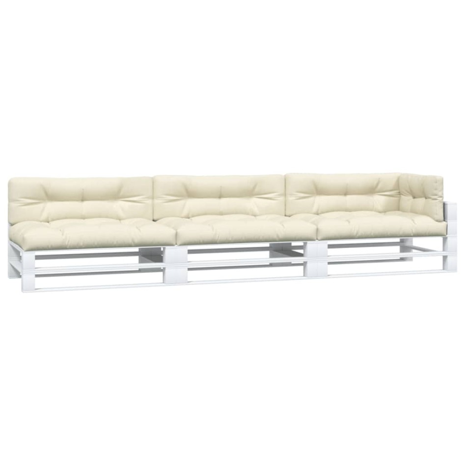 Cojines para palés 7 piezas tela color