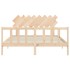 Estructura de cama con cabecero madera maciza 160x200