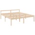 Cama para personas mayores con cabecero madera maciza