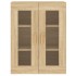 Armarios de pared 2 uds madera de ingeniería roble