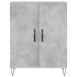 Aparador alto madera contrachapada gris hormigón 69,5x34x180