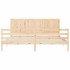 Estructura de cama de matrimonio con cabecero madera