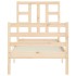 Estructura de cama individual con cabecero madera