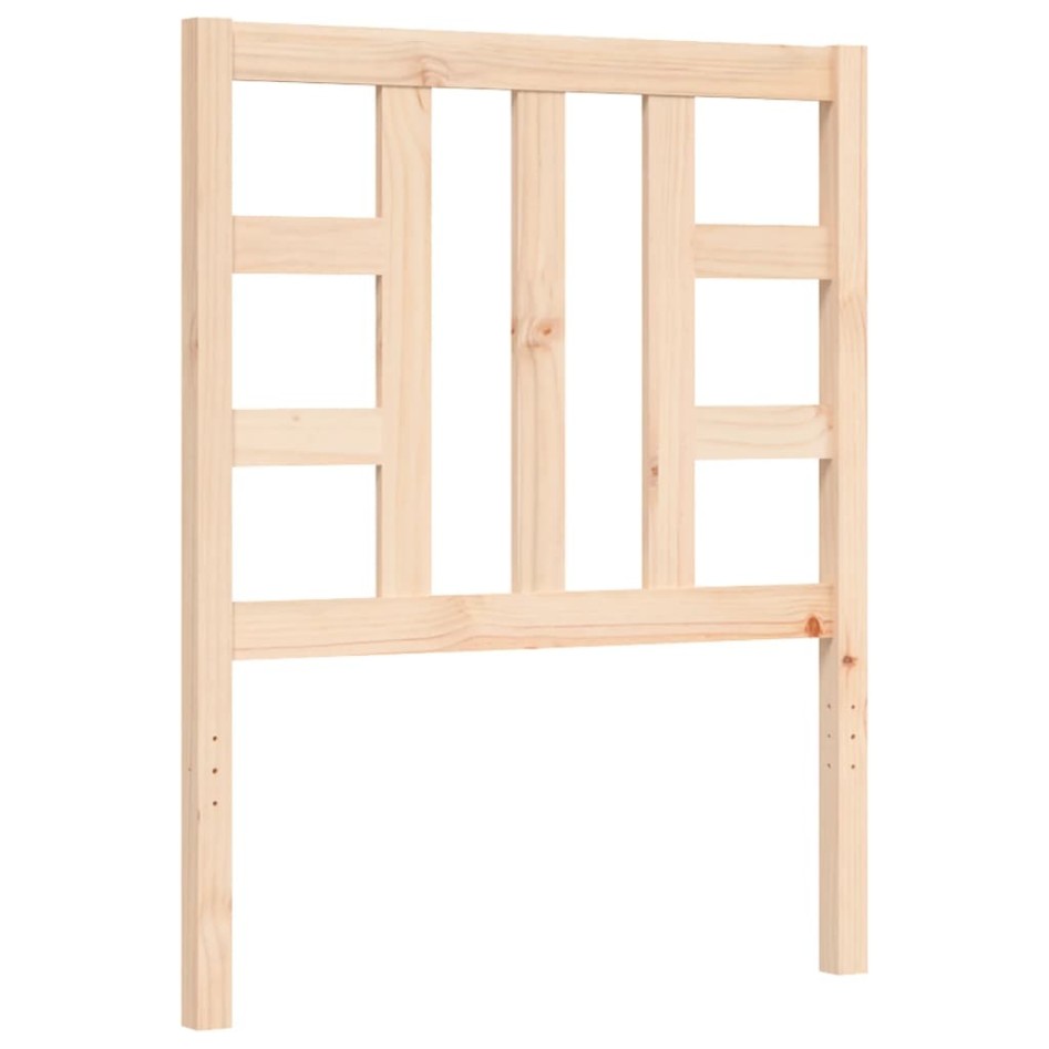 Estructura de cama individual con cabecero madera