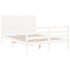 Estructura cama de matrimonio con cabecero madera maciza