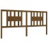 Estructura cama y cabecero madera maciza marrón miel 200x200