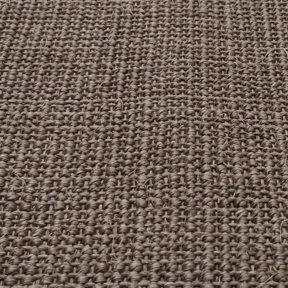 Alfombra de sisal para rascador marrón 66x350