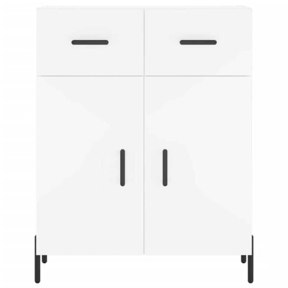 Aparador alto madera contrachapada blanco 69,5x34x180