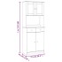 Aparador alto ALTA madera maciza de pino 77x35x188