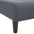 Sofá cama en forma de L terciopelo gris oscuro 260x140x70