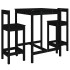 Set de mesa y taburetes altos jardín 3 pzas madera pino