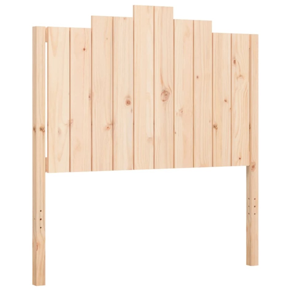 Estructura de cama con cabecero madera maciza 100x200