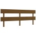 Estructura cama y cabecero madera maciza marrón miel 200x200