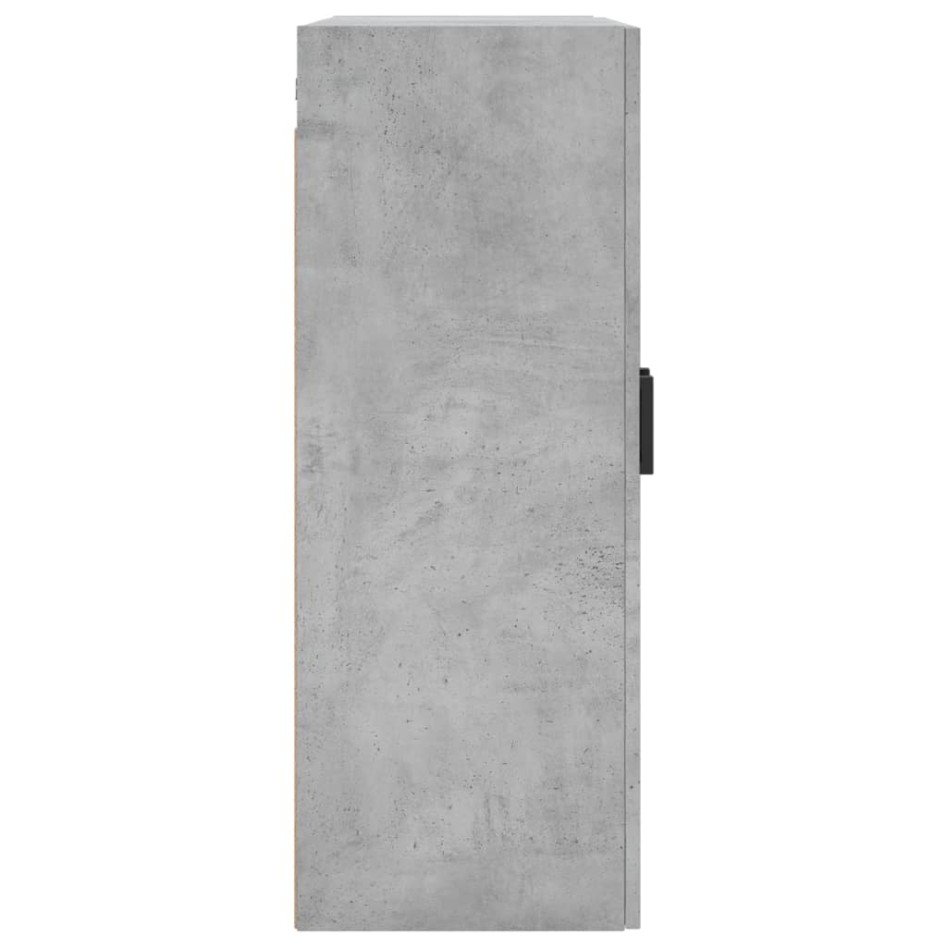Armario de pared 2 unidades gris hormigón 69,5x34x90