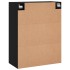 Armarios de pared 2 unidades negro 69,5x34x90