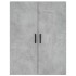 Aparador alto madera contrachapada gris hormigón 69,5x34x180