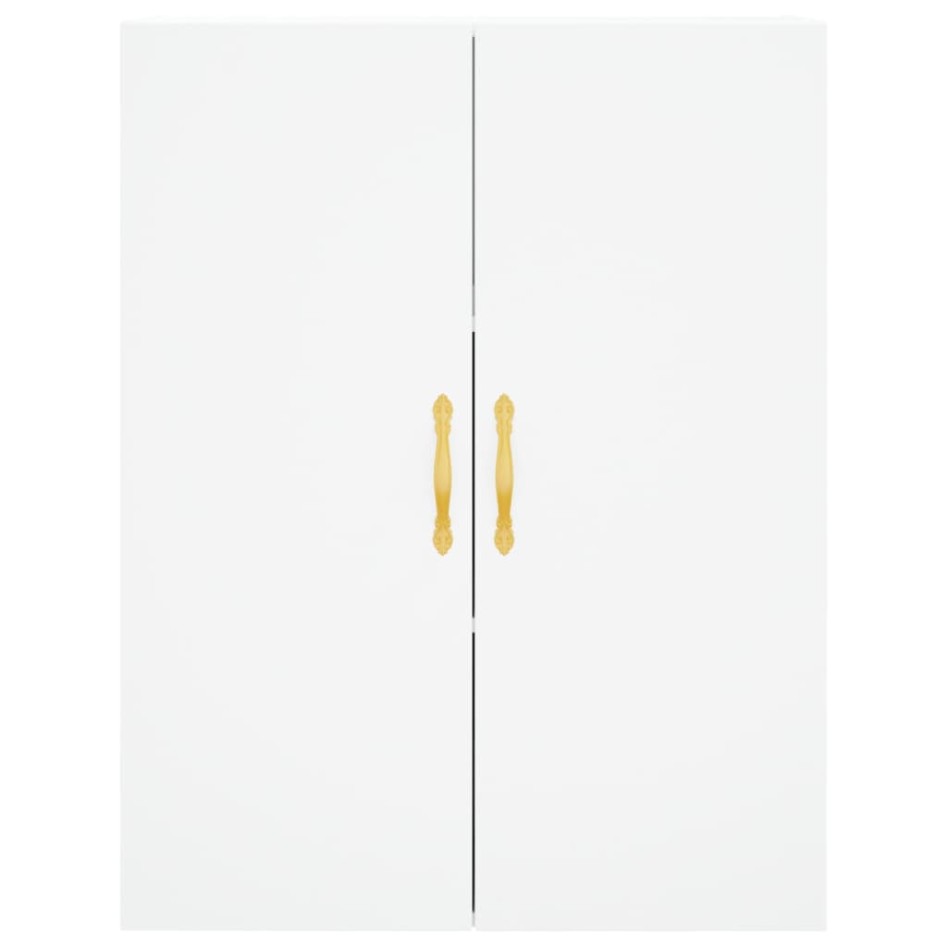 Aparador alto madera contrachapada blanco 69,5x34x180