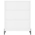 Aparador alto madera contrachapada blanco 69,5x34x180