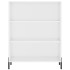 Aparador alto madera contrachapada blanco brillo 69,5x34x180