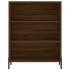 Aparador alto madera contrachapada marrón roble 69,5x34x180