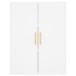 Aparador alto madera contrachapada blanco 69,5x34x180