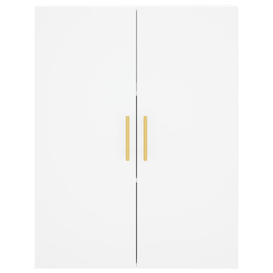 Aparador alto madera contrachapada blanco 69,5x34x180