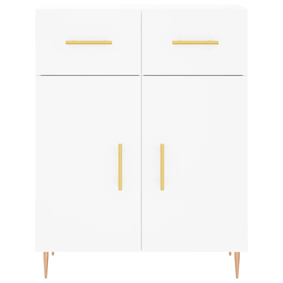 Aparador alto madera contrachapada blanco 69,5x34x180