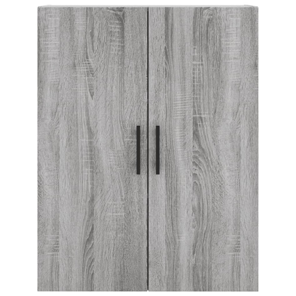 Aparador alto madera contrachapada gris sonoma 69,5x34x180