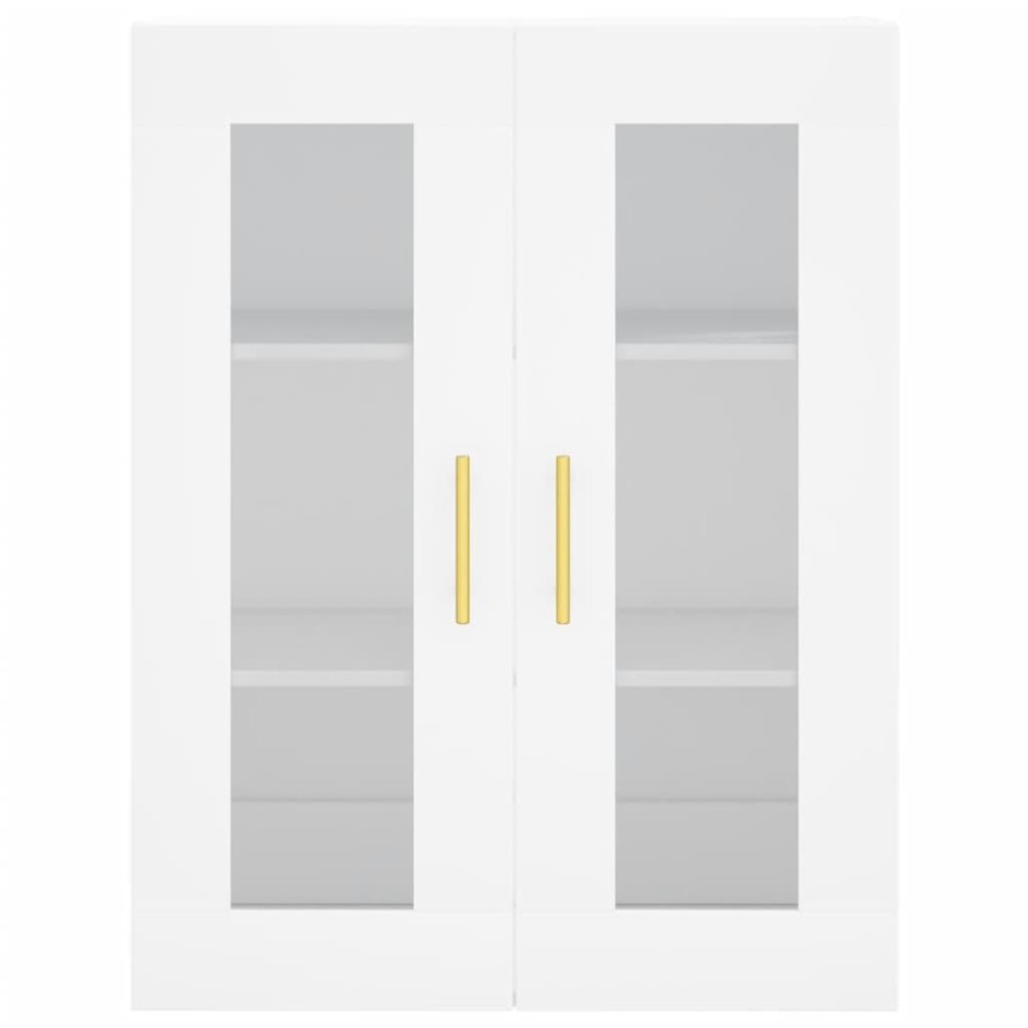 Aparador alto madera contrachapada blanco 69,5x34x180