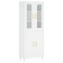 Aparador alto madera contrachapada blanco 69,5x34x180