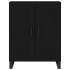 Aparador alto madera contrachapada negro 69,5x34x180