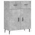 Aparador alto madera contrachapada gris hormigón 69,5x34x180