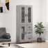 Aparador alto madera contrachapada gris sonoma 69,5x34x180