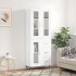 Aparador alto madera contrachapada blanco 69,5x34x180