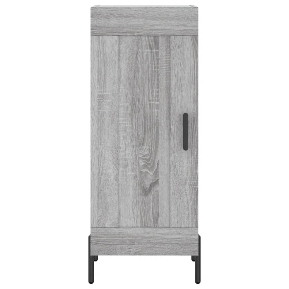 Aparador alto madera contrachapada gris Sonoma 34,5x34x180