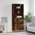 Aparador alto madera contrachapada roble ahumado 69,5x34x180