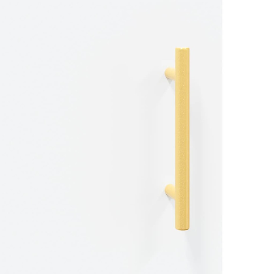 Aparador alto madera contrachapada blanco 34,5x34x180