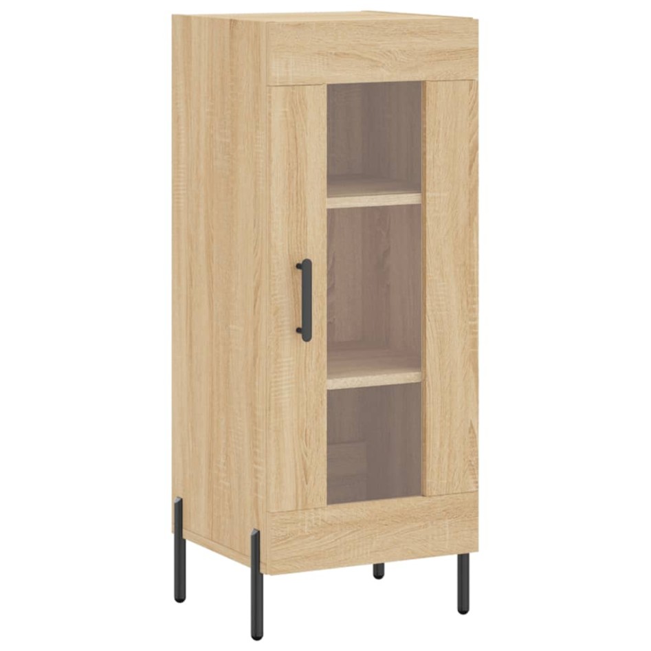 Aparador de madera contrachapada roble Sonoma 34,5x34x180