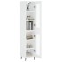 Aparador alto madera contrachapada blanco 34,5x34x180
