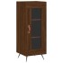 Aparador alto madera contrachapada roble marrón 34,5x34x180