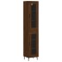 Aparador alto madera contrachapada roble marrón 34,5x34x180