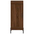 Aparador alto madera contrachapada roble marrón 34,5x34x180