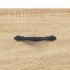 Aparador alto madera contrachapada color roble 69,5x34x180