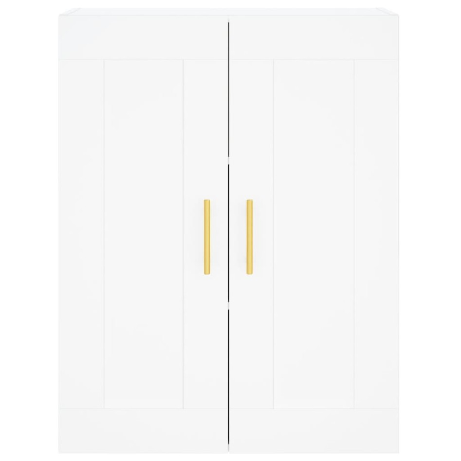 Aparador alto madera contrachapada blanco 69,5x34x180