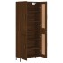 Aparador alto madera contrachapada marrón roble 69,5x34x180