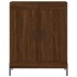 Aparador alto madera contrachapada marrón roble 69,5x34x180