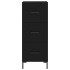 Aparador de madera contrachapada negro 34,5x34x180