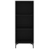 Aparador de madera contrachapada negro 34,5x34x180