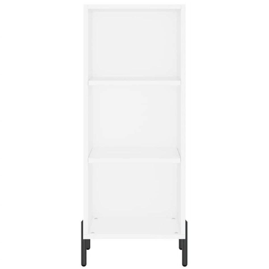 Aparador alto madera contrachapada blanco 34,5x34x180